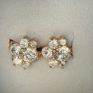 NWT Pretty Bird Jewelry mini Huggies in yellow gold hypoallergenic